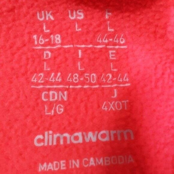 Adidas Women's Large Red Climawarm Pullover size L - Picture 7 of 12